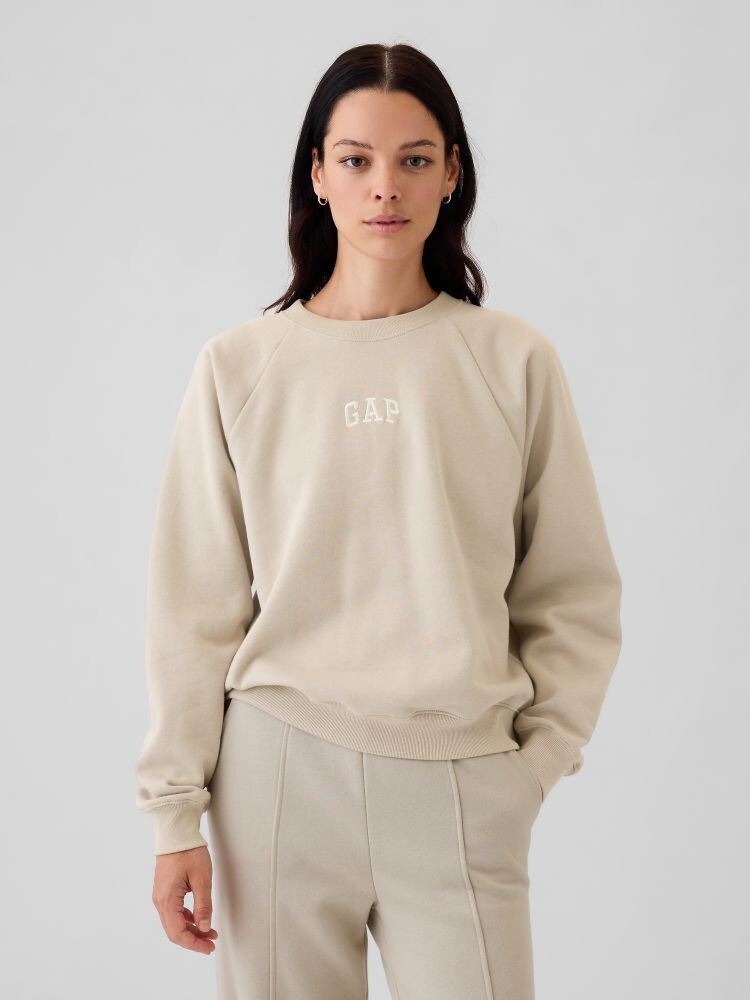 

Винтажный мягкий свитшот оверсайз Gap, бежевый
