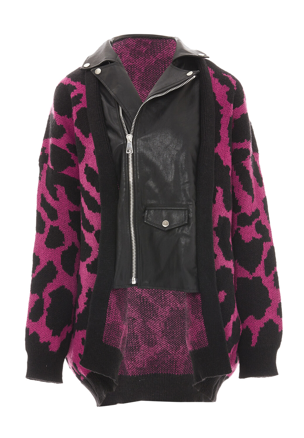 

Толстовка NAEMI Strickjacke, фиолетовый черный