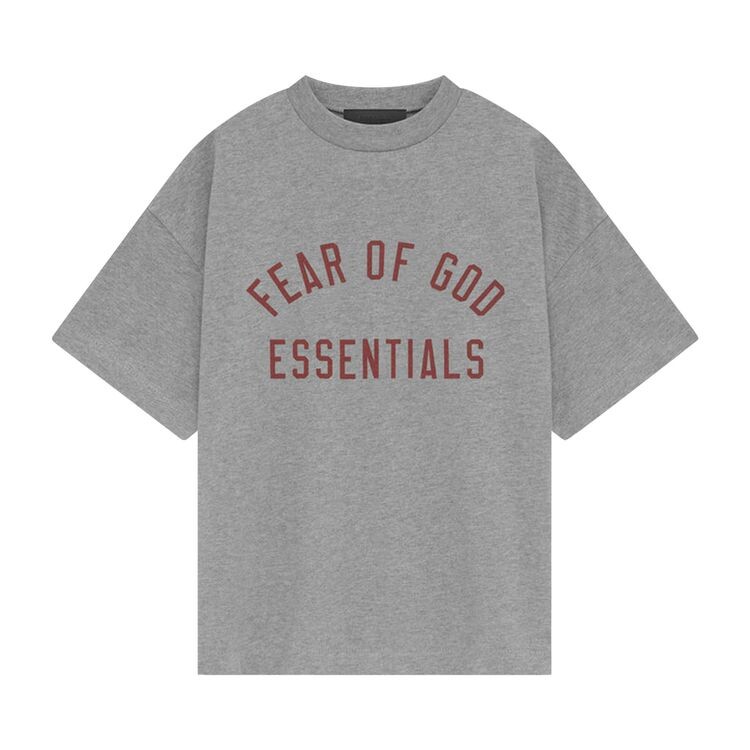 

Футболка Fear of God Essentials Kids Jersey Crewneck Tee Dark Heather, серый