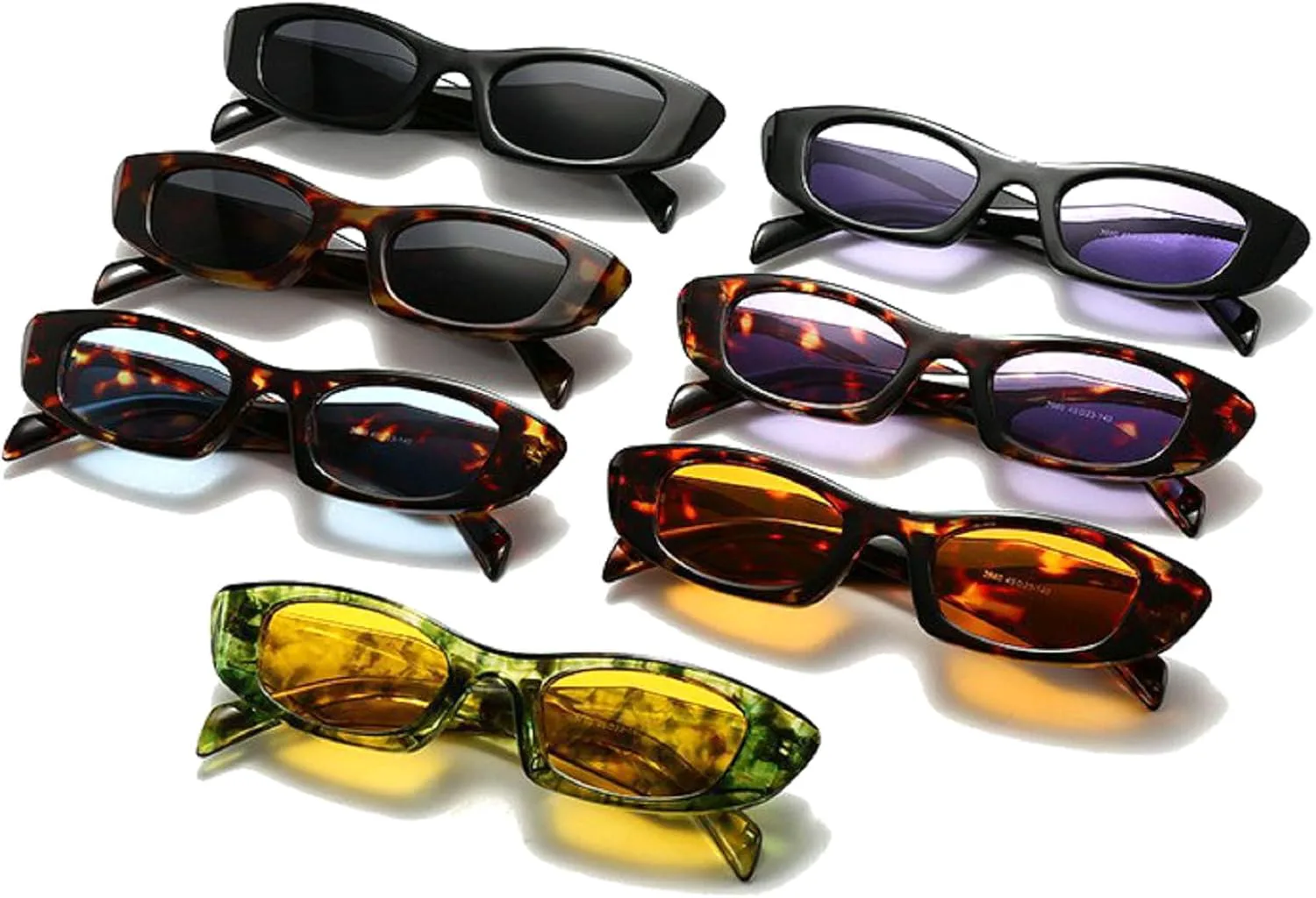 

Ретро-солнцезащитные очки «кошачий глаз» для женщин с защитой от УФ-излучения, модные дизайнерские солнцезащитные очки с желтым леопардовым принтом mincl, C6