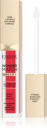 

Стойкая матовая жидкая губная помада с гиалуроновой кислотой Eveline Cosmetics Wonder Match, 06 Classic Red 6,8 ml