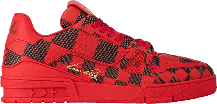 

Кроссовки Louis Vuitton Trainer 'Damier Pop - Red', красный