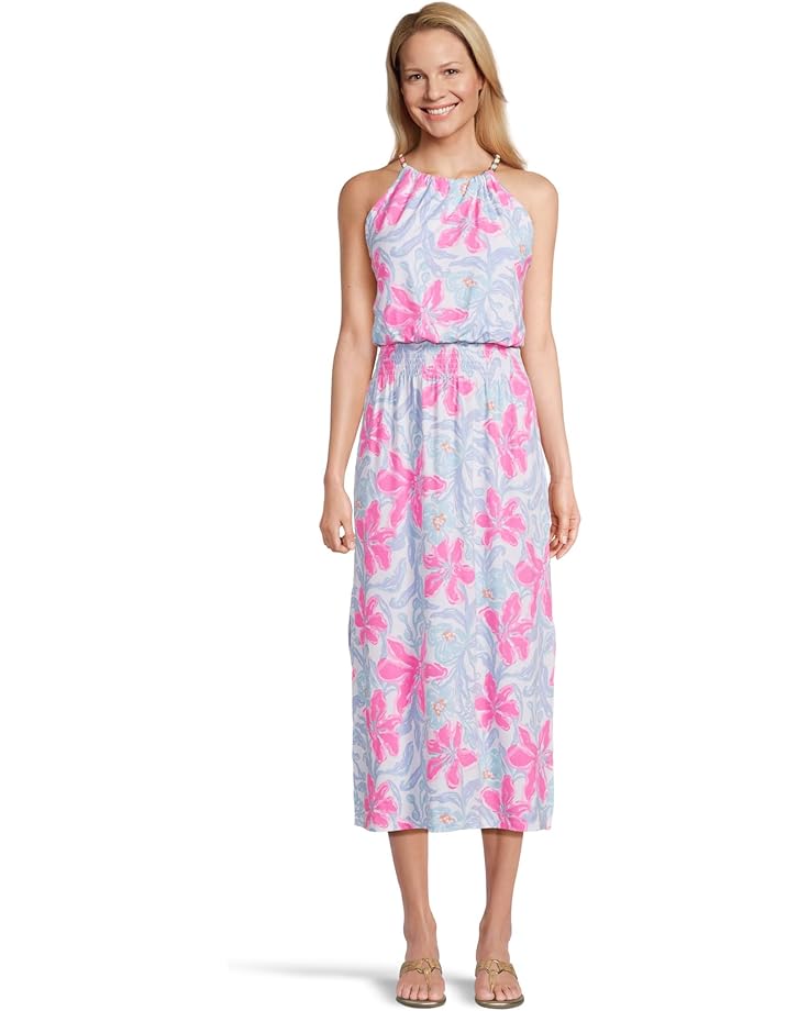 

Платье Lilly Pulitzer Gracelyn Halter Midi Dress, цвет Multi Beachside Haven