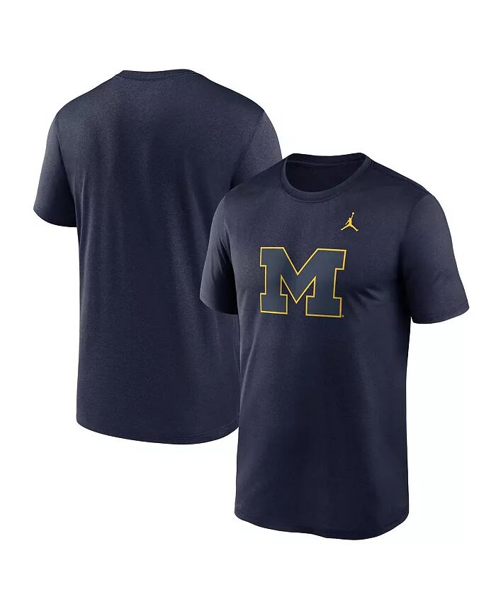 

Футболка мужская темно-синяя с логотипом Michigan Wolverines Color Pop Jordan