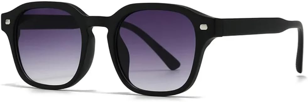 

Солнцезащитные очки с защитой UV400 | Маленькая оправа в стиле панк с заклепками | Для женщин и мужчин | Для занятий спортом на открытом воздухе и вождения DSVIGF, Black Gray