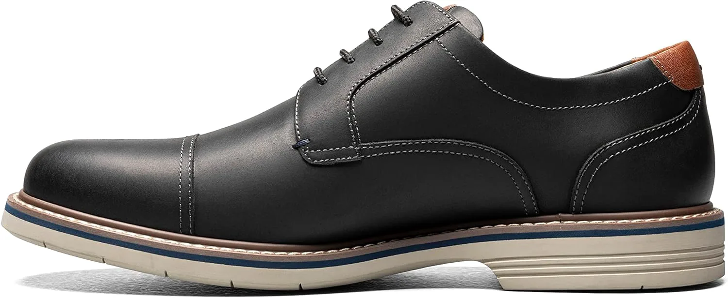Мужские оксфорды Florsheim Neufeld с кап-тоу, черный — фото 2