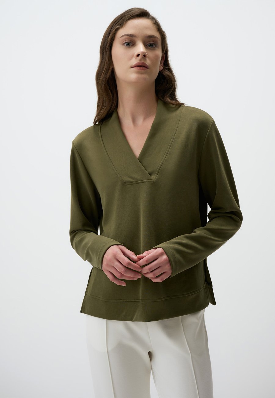 

Толстовка Jimmy Key V-NECK LONG SLEEVE, Khaki