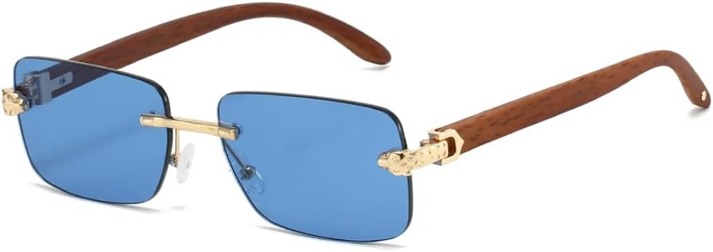 

Солнцезащитные очки с защитой UV400 | Градиентный леопардовый принт, маленькая оправа | для женщин и мужчин, для занятий спортом на открытом воздухе и вождения LXLHWN, Golden Deep Blue