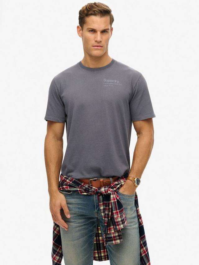 

Футболка с логотипом core city Superdry, цвет Magma Slate Grey