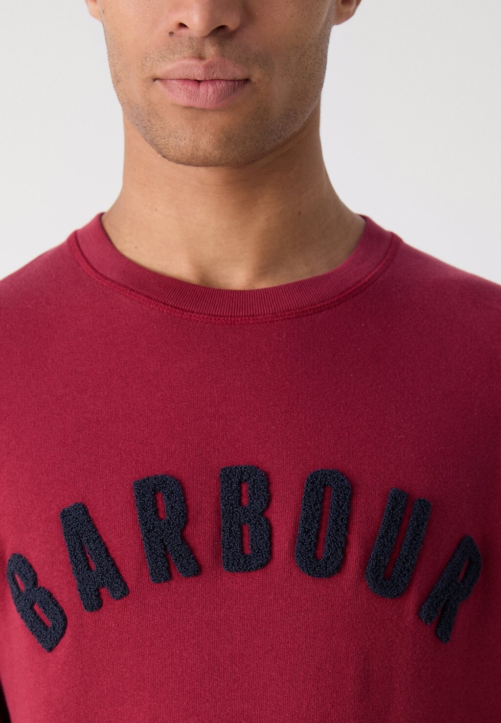 

Толстовка LOGO CREW NECK Barbour, темно-красный