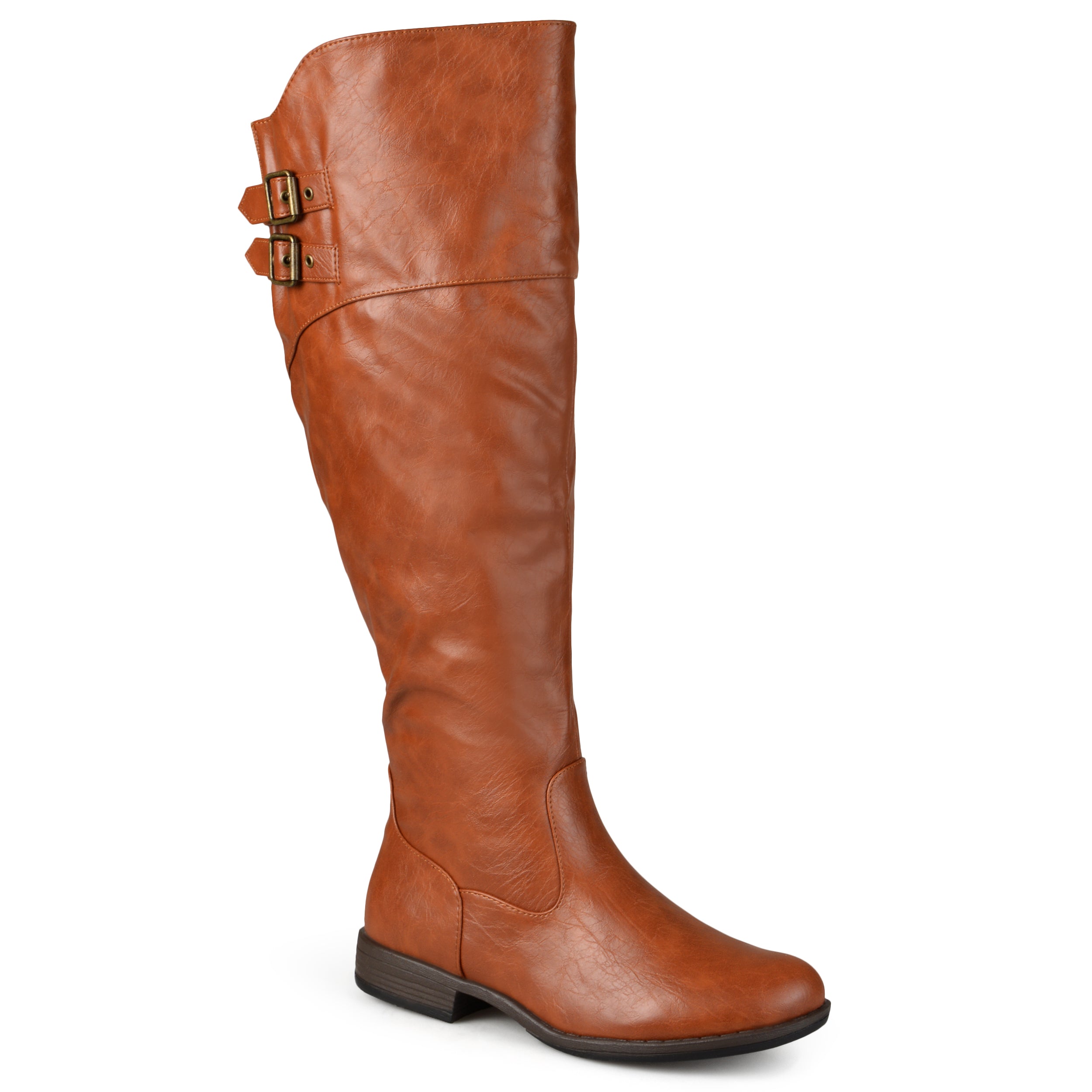 Женские сапоги Tori с очень широким голенищем из коллекции Journee, цвет chestnut