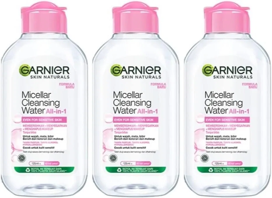 Мицеллярная вода для снятия макияжа Garnier, 125 мл, 3 шт