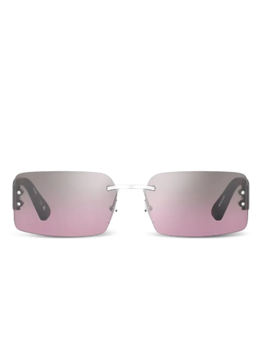 

Солнцезащитные очки с логотипом палладия Moschino Eyewear, серебяный