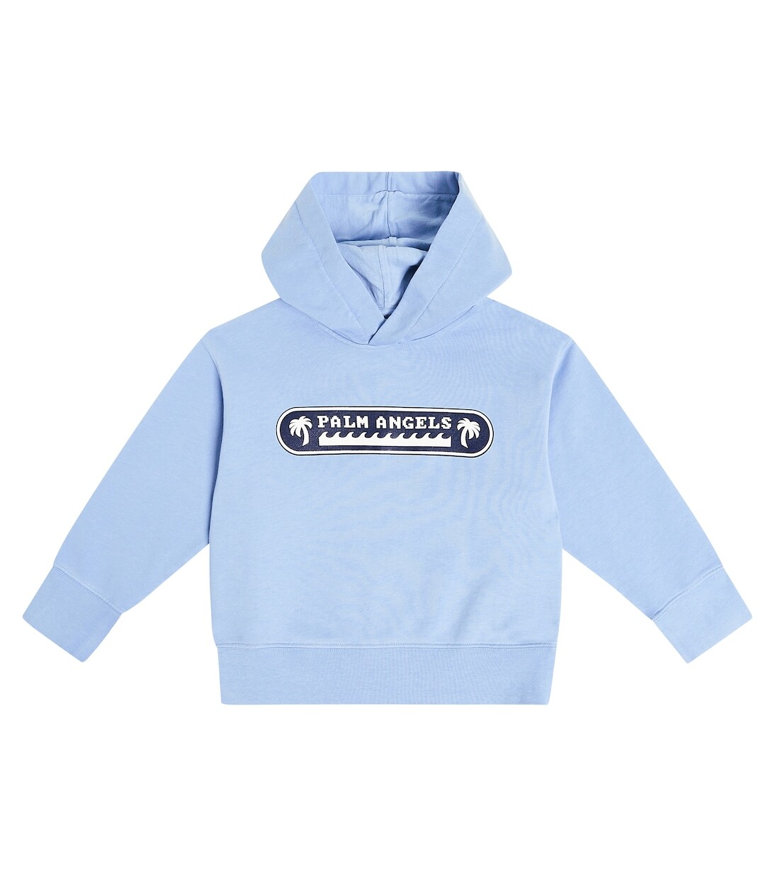 

Худи из хлопкового джерси с логотипом Palm Angels Kids, синий