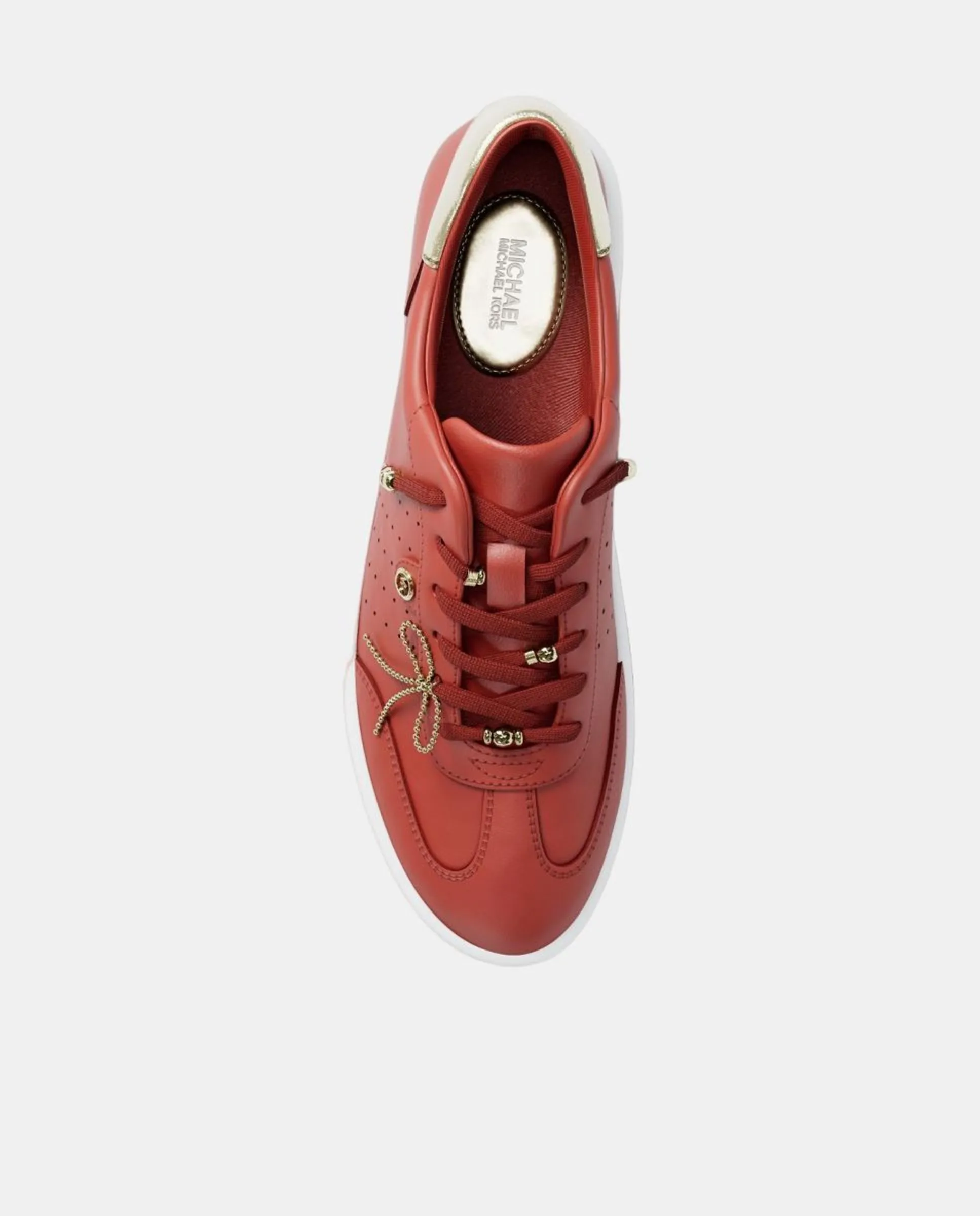 Женские кроссовки Scotty на шнуровке Michael Kors, огненно-красный — фото 3