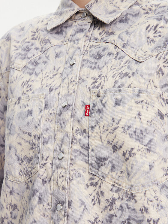 Свободная джинсовая рубашка Teodora Western A7244-0051 Levi'S, голубой — фото 4