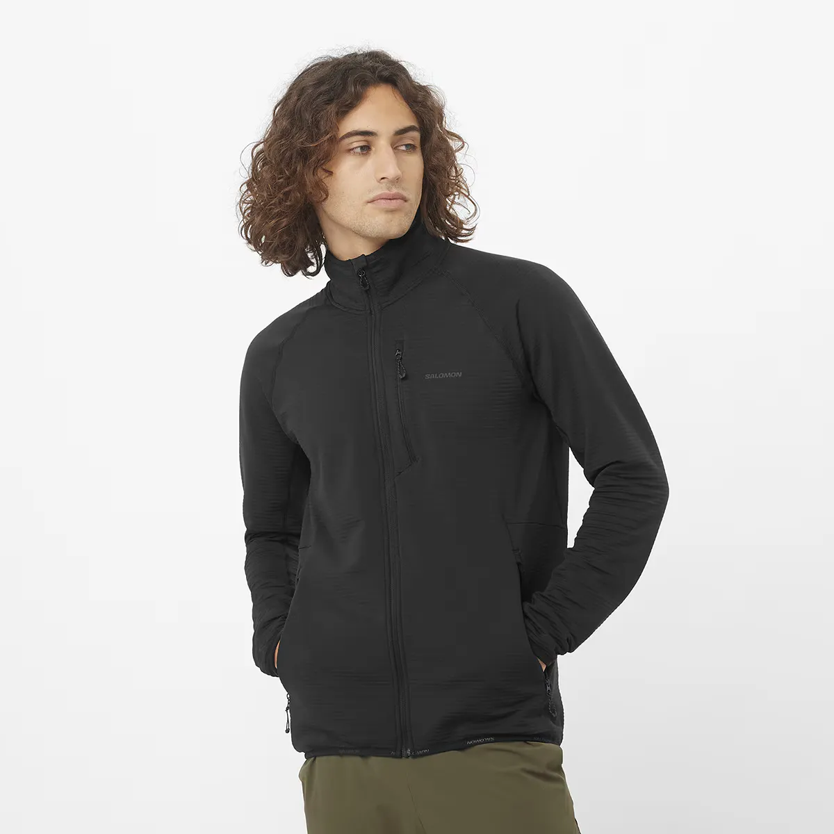 

Мужская куртка Salomon Essential Lightwarm с капюшоном, черный