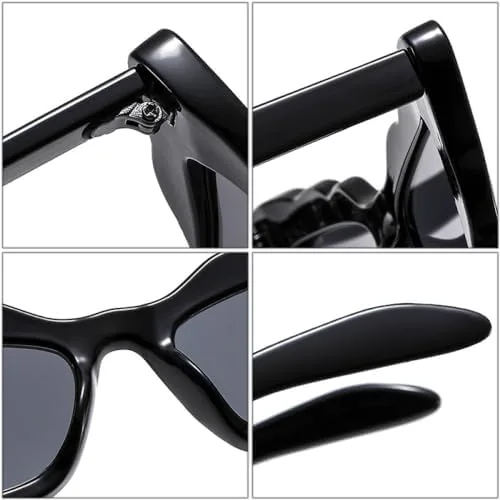 

Популярные модные солнцезащитные очки 2027 года: женские, ретро, ​​с заклепками; мужские, градиентные, с защитой от УФ-излучения UV400 MTZJH, Black Gray Tea