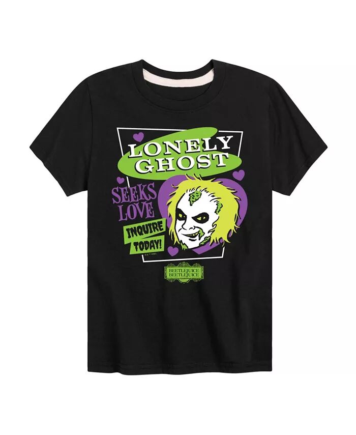 

Футболка Big Boys Beetlejuice Lonely Ghost с рисунком Hybrid, черный