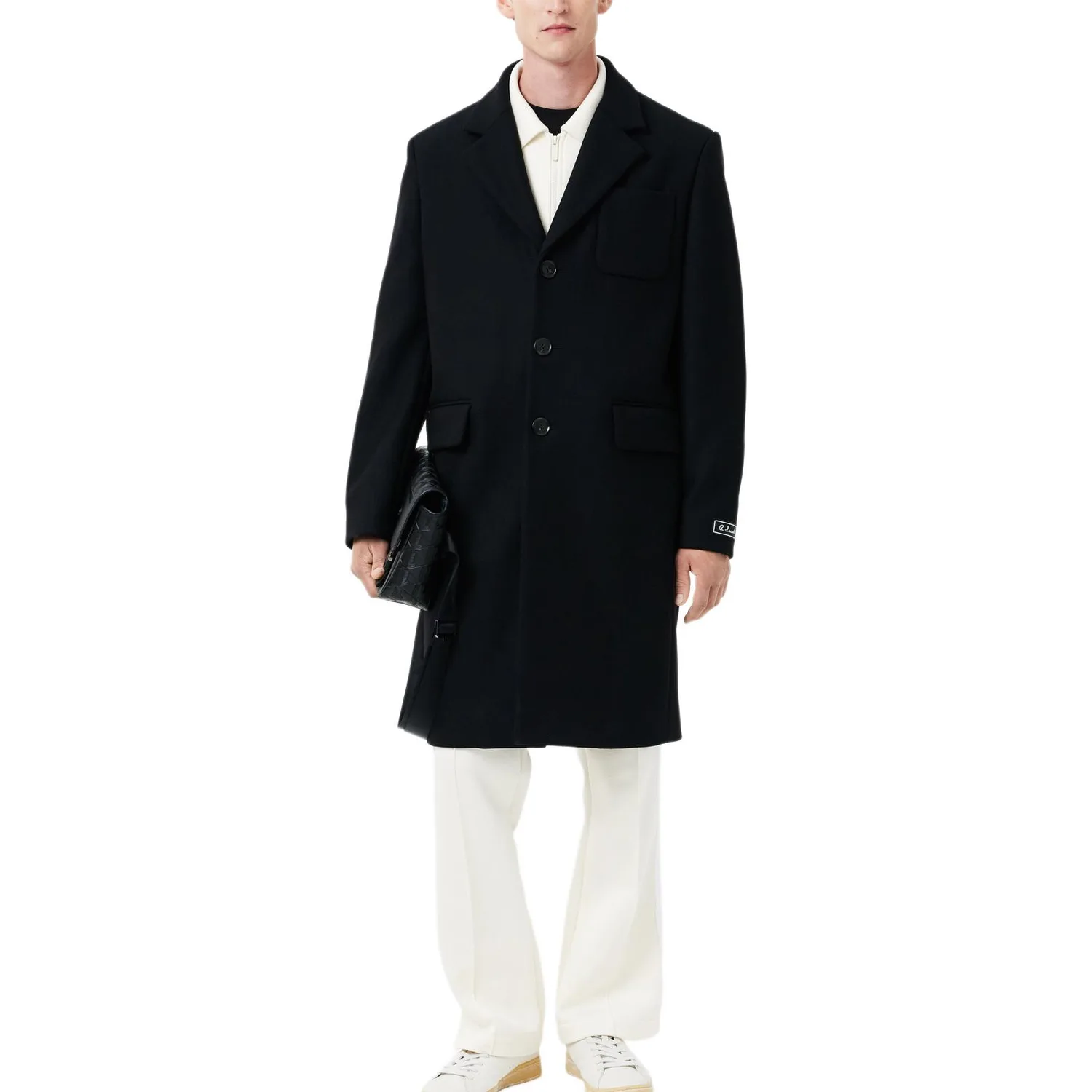 LACOSTE Пальто мужское 031/Black Lapel Moderate — фото 4
