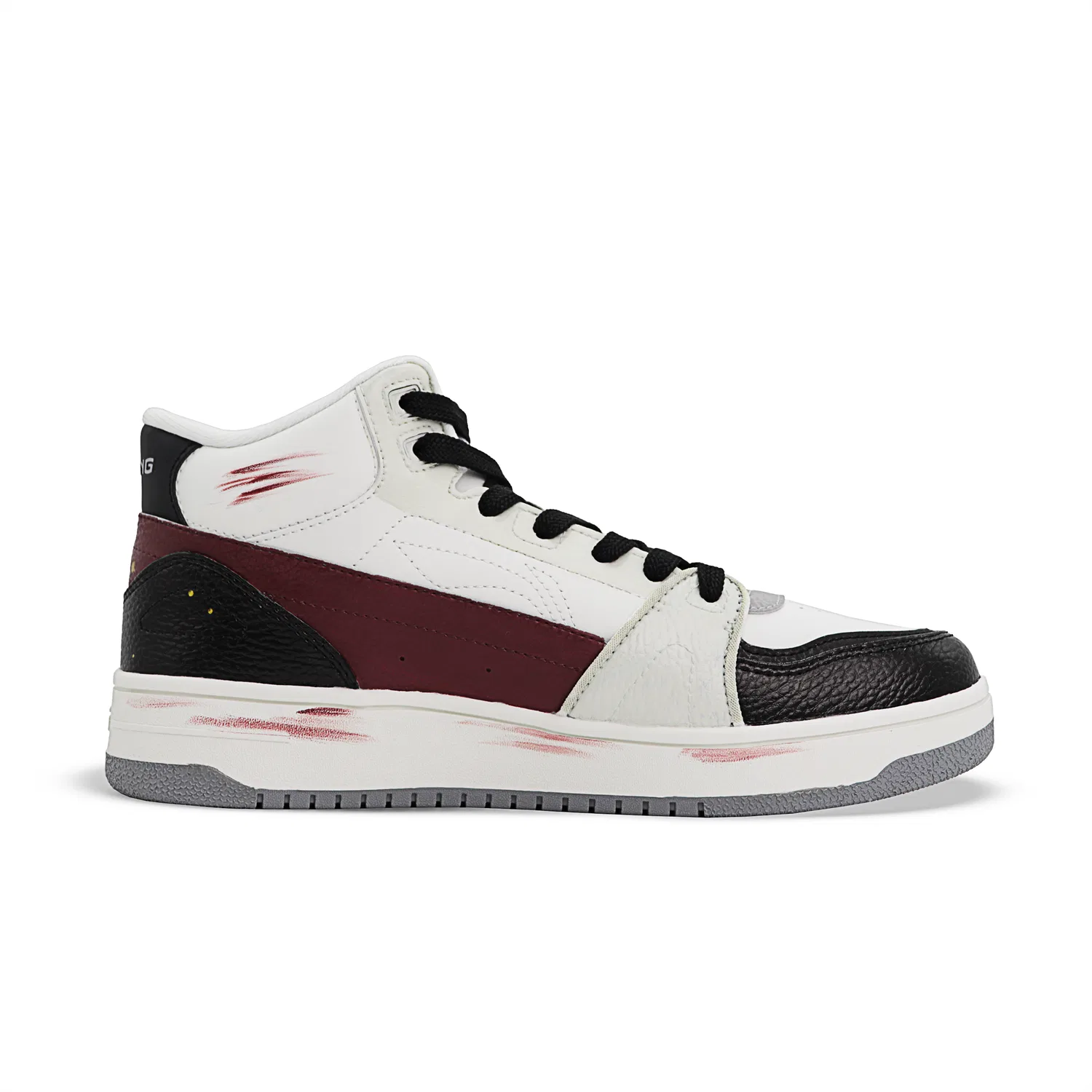 Кроссовки высокие для скейтбординга Li-Ning Tianji HI черно-красные — фото 4