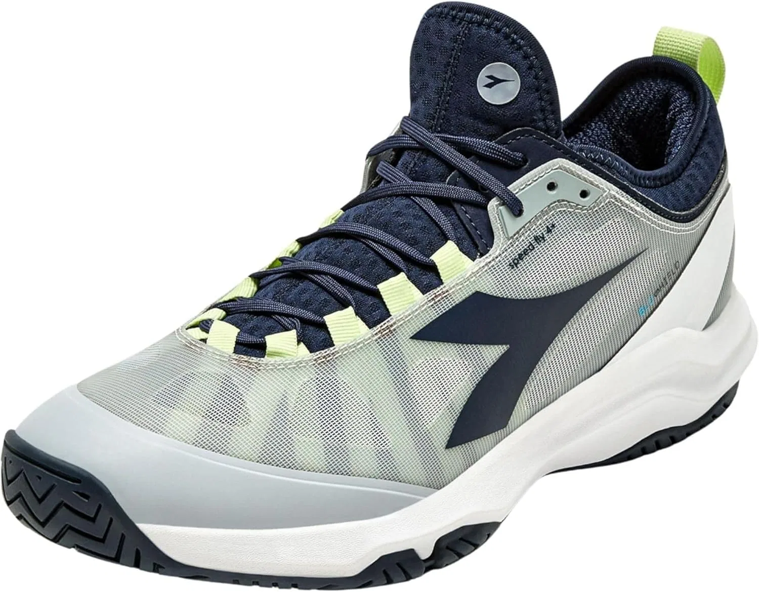 Мужские теннисные кроссовки Diadora Speed ​​Blushield Fly 4+ для всех типов грунта, Grey Pageant Blue