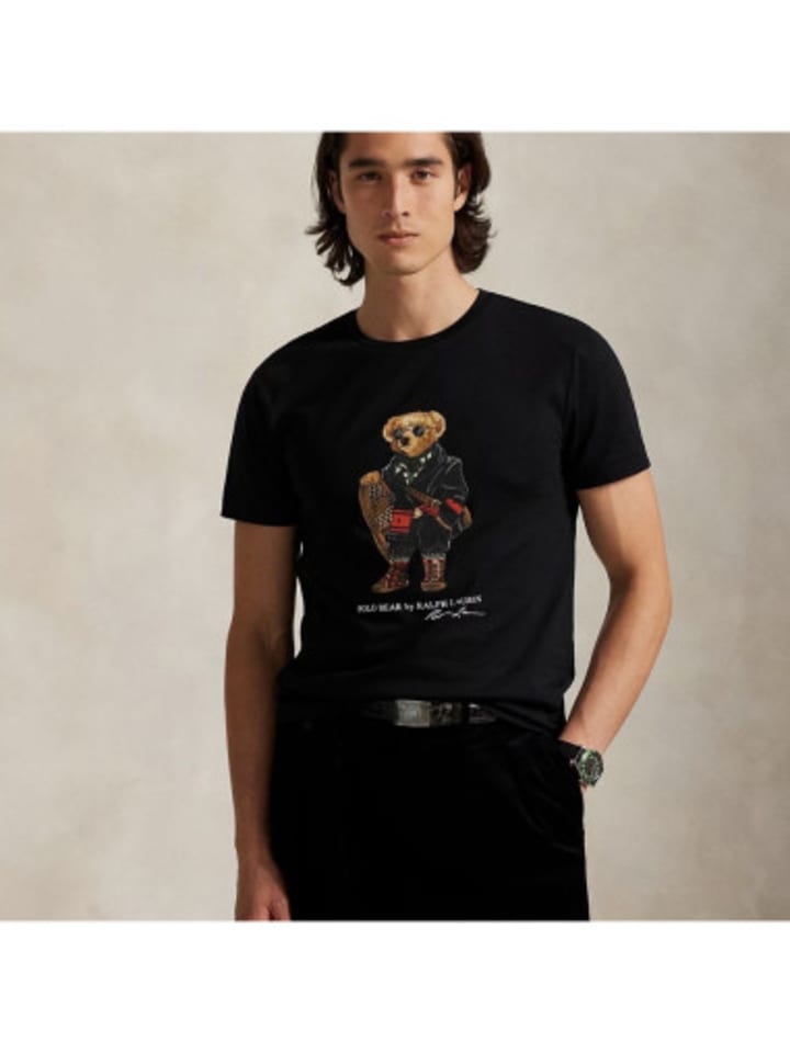 

POLO RALPH LAUREN Черная футболка, Черный, POLO RALPH LAUREN Черная футболка