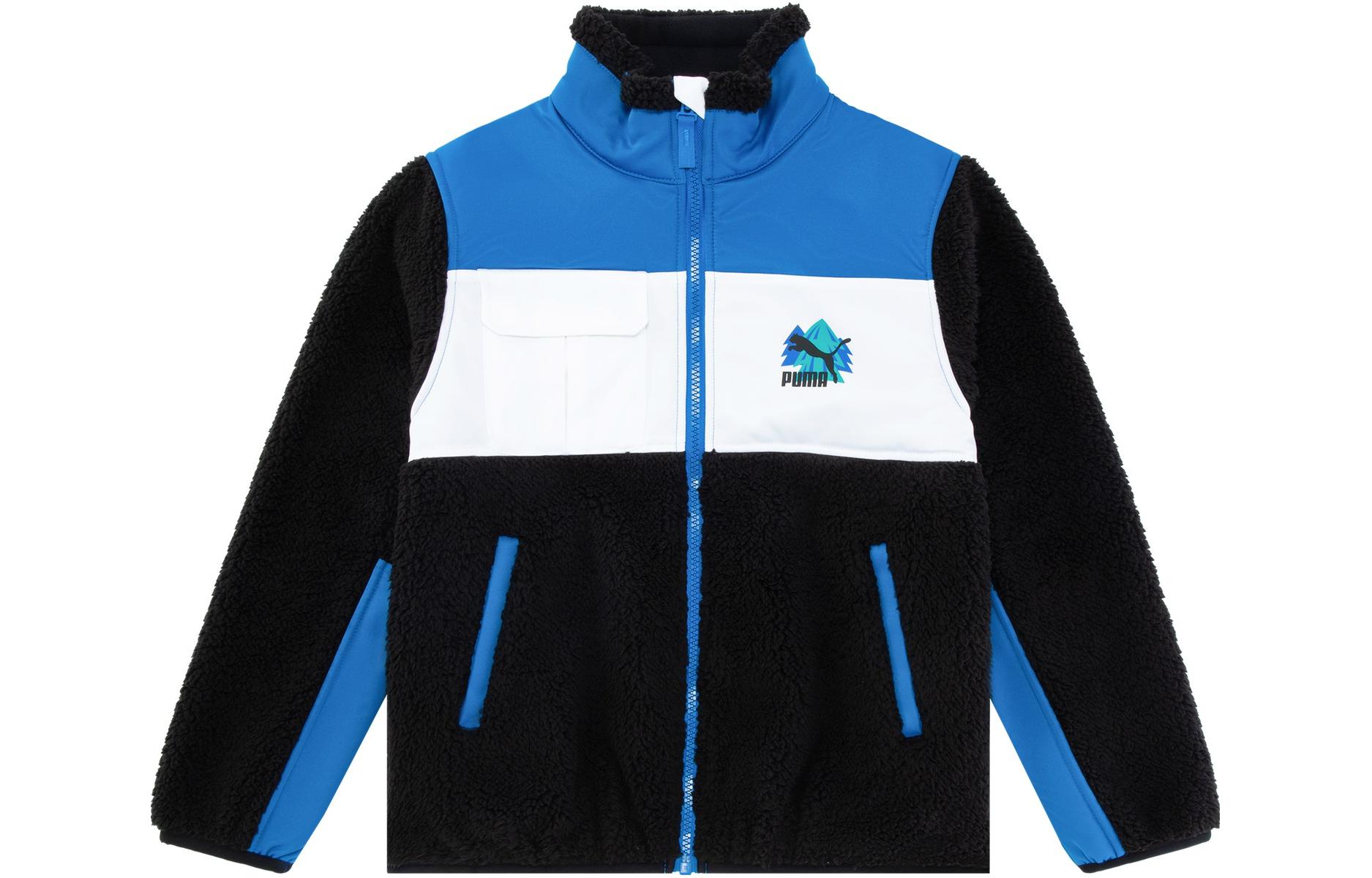 

Приталенная умеренная куртка весна осень boys' PUMA, черный