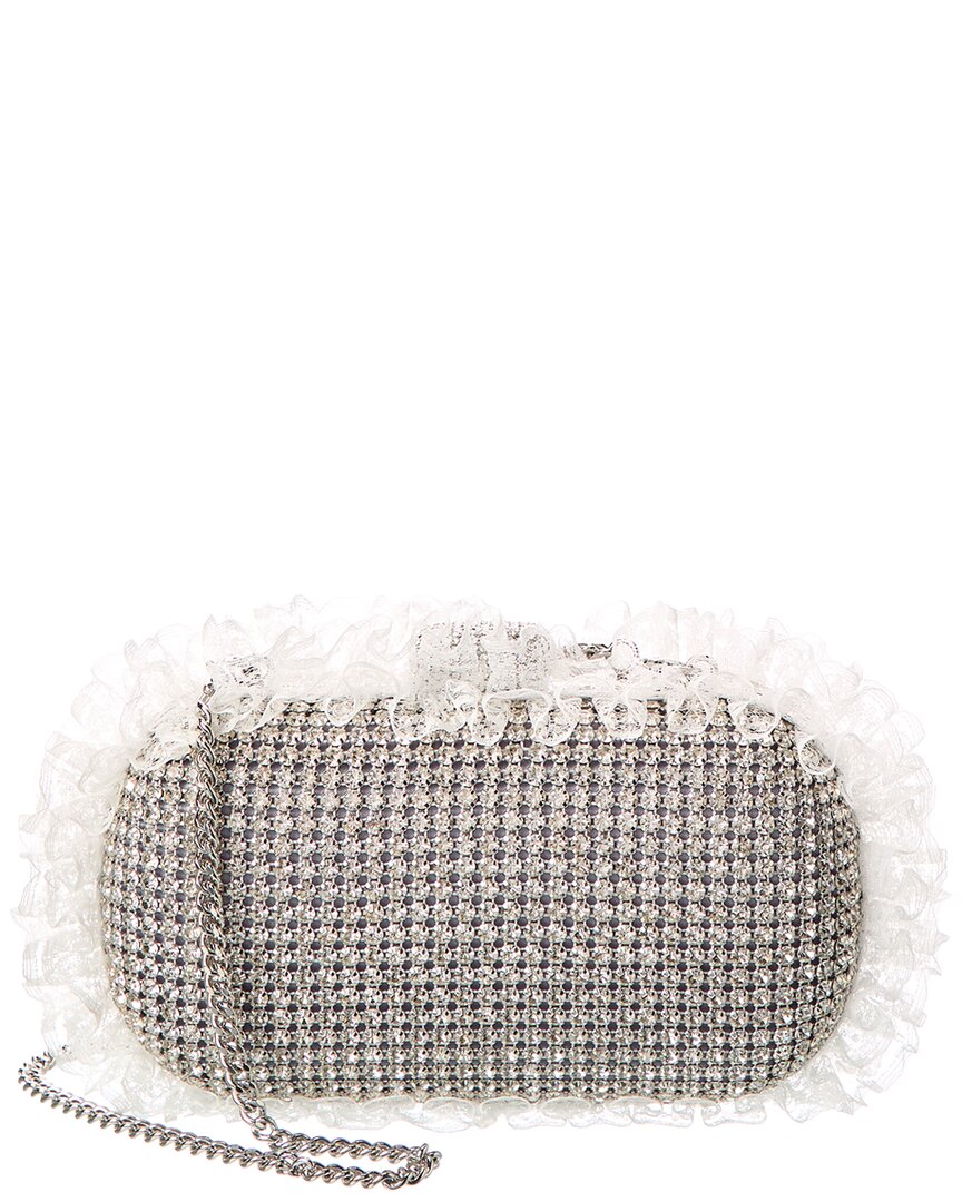 

Сумка-клатч Self-Portrait, серебряный