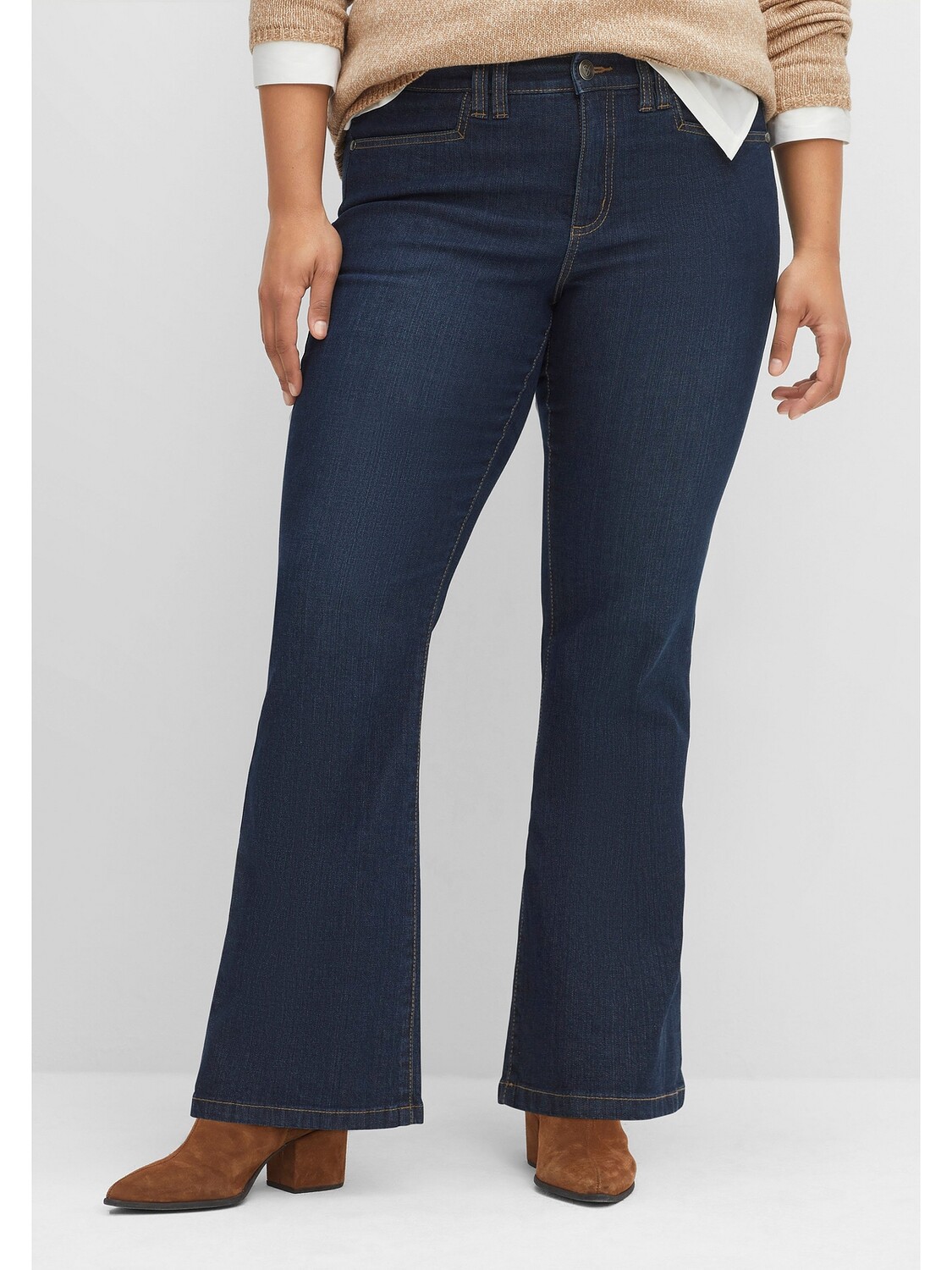 

Джинсы sheego, цвет dark blue Denim