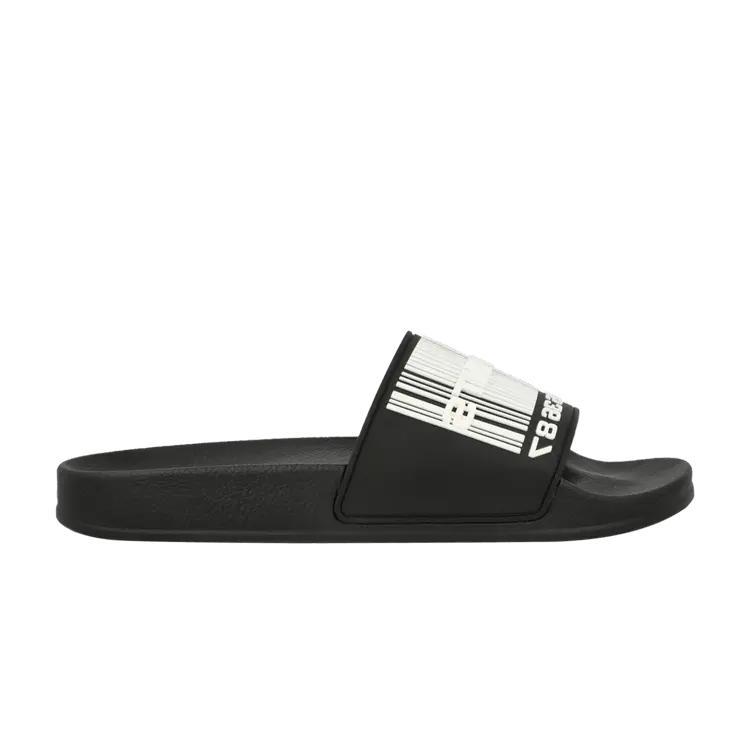 

Кроссовки Vetements Logo Pool Slider Barcode - Black White, черный