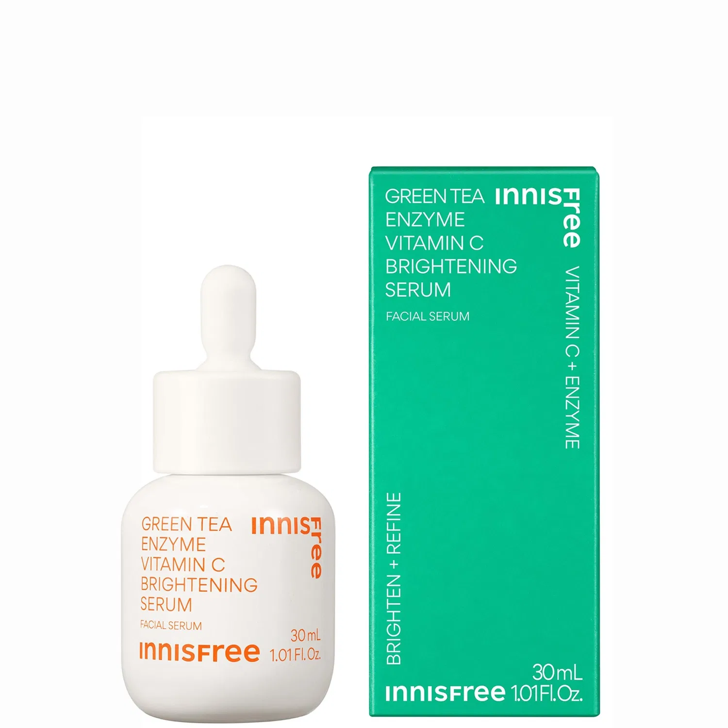 Сыворотка Innisfree — Осветляющая с ферментами зеленого чая и витамином С, 30 мл — фото 2