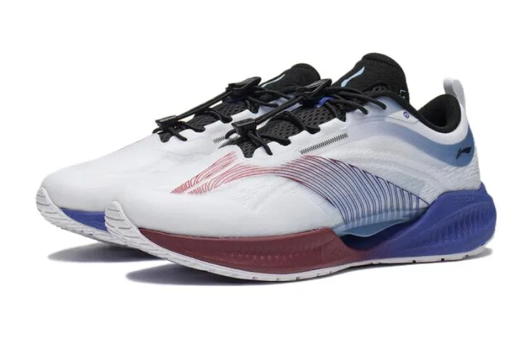 YOUNG Детские кроссовки Li-Ning YOUNG Super Light 19 с технологией BOOM для отскока и вентиляции, низкие, сине-белые — фото 4
