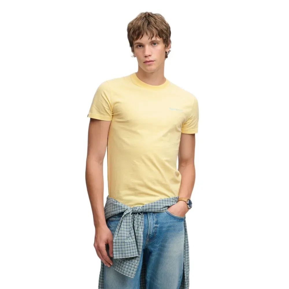 Мужская футболка с коротким рукавом Essential Company Logo Superdry, Yellow