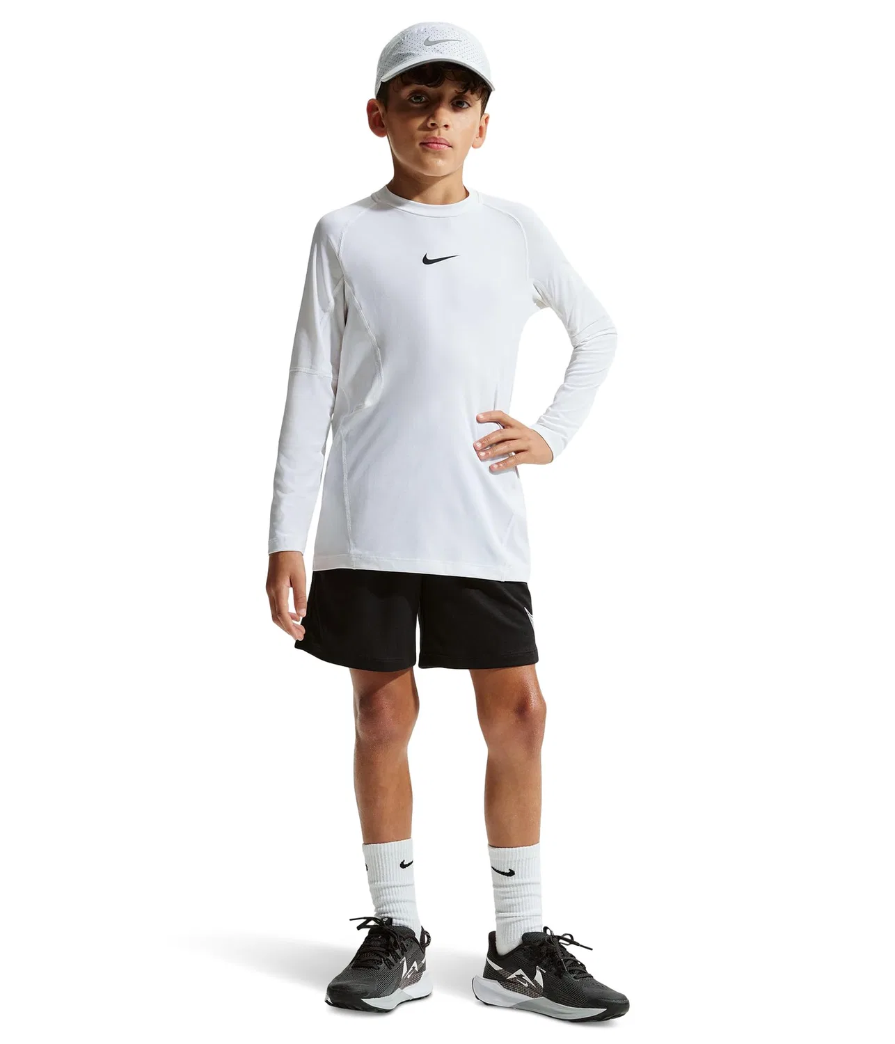 Тренировочные шорты Multi Dri-FIT (для детей постарше) Nike Kids, Black/White