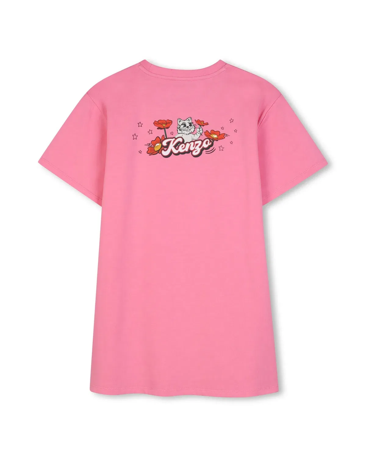 Детское платье для девочек хлопковое Kenzo Kids, Rosa — фото 3