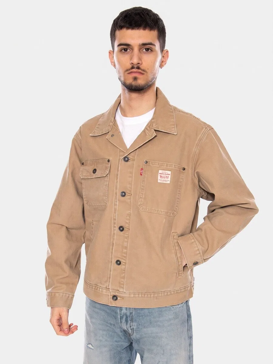 Куртка LEVI'S для межсезонья 'SUNRISE TRUCKER TIGER'S EYES' коричневого цвета