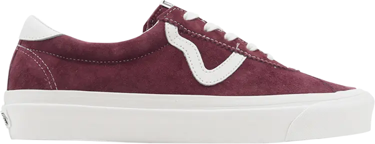 

Кеды Vans Style 73 DX Pig Suede - Burgundy White, красный