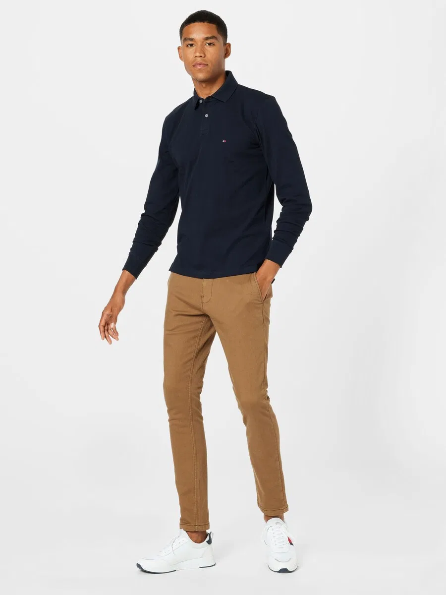 Рубашка TOMMY HILFIGER '1985 Regular Long Sleeve', цвет темно-синий — фото 4