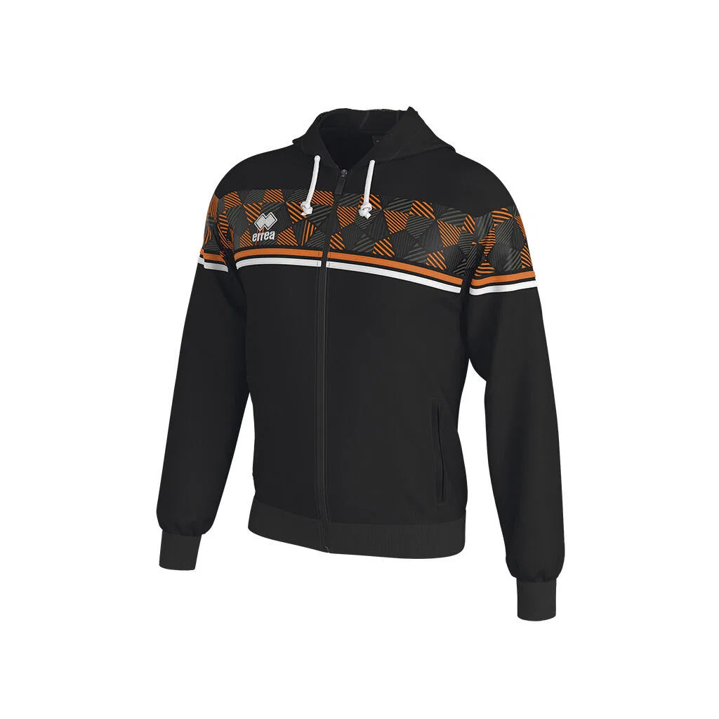 Детское худи с капюшоном и молнией Dragos Errea, Schwarz Orange