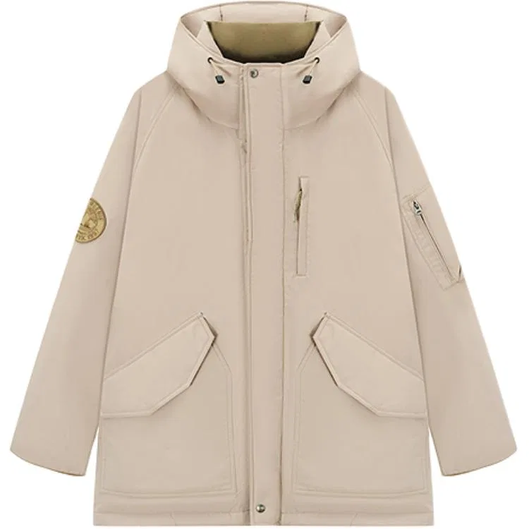 Детский пуховик с принтом Skating Collection Teenie Weenie Men, Light Khaki