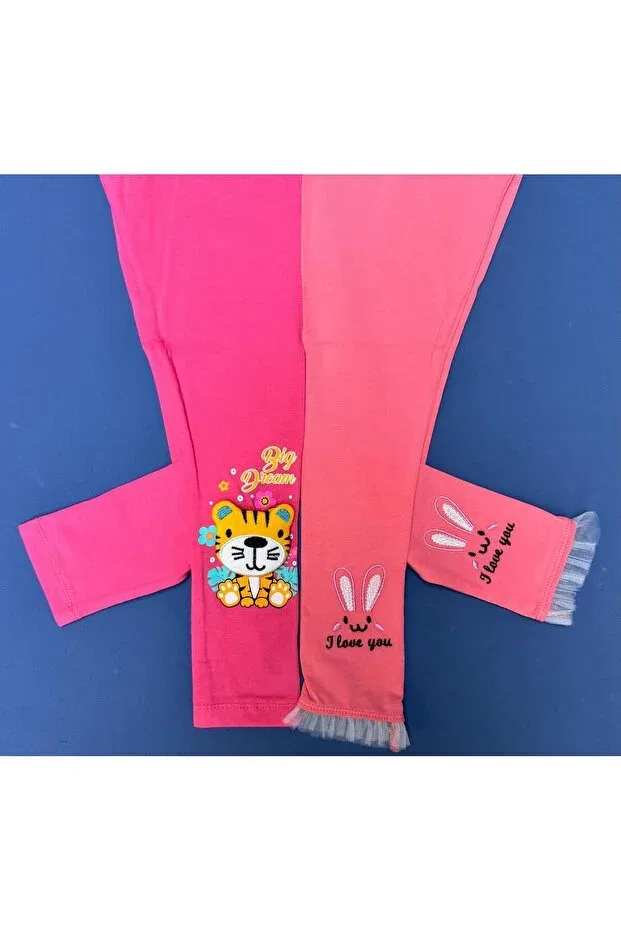 Детские леггинсы для девочек хлопковые Baby Ella'S, Pink — фото 4