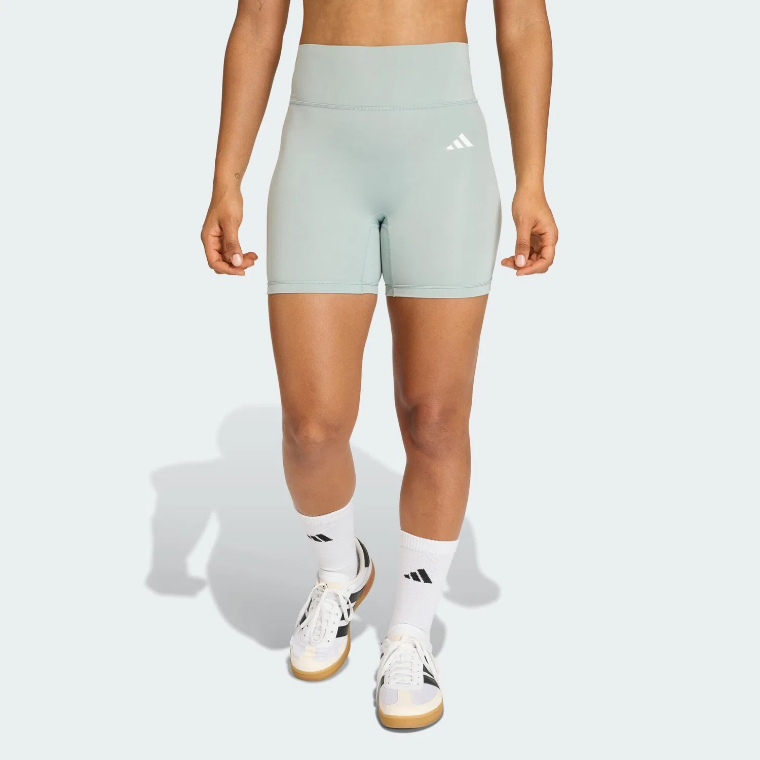 Женские леггинсы с высоким поясом Optime Essentials Workout Adidas, Hellgrun — фото 2