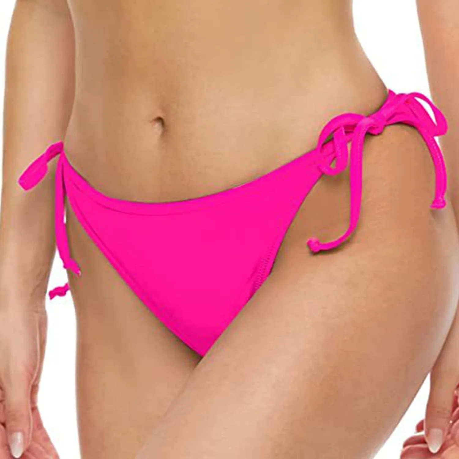 Женские стринги-бикини с завязками по бокам, Hot Pink — фото 3