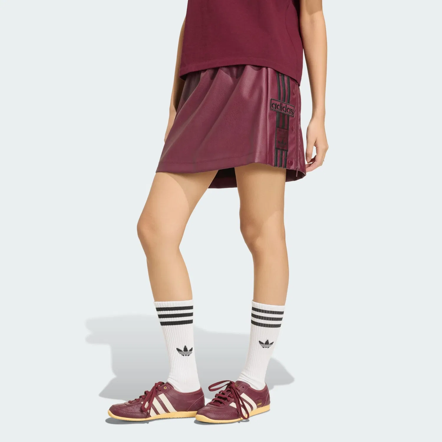 Юбка Adidas Originals Adibreak красного цвета — фото 2