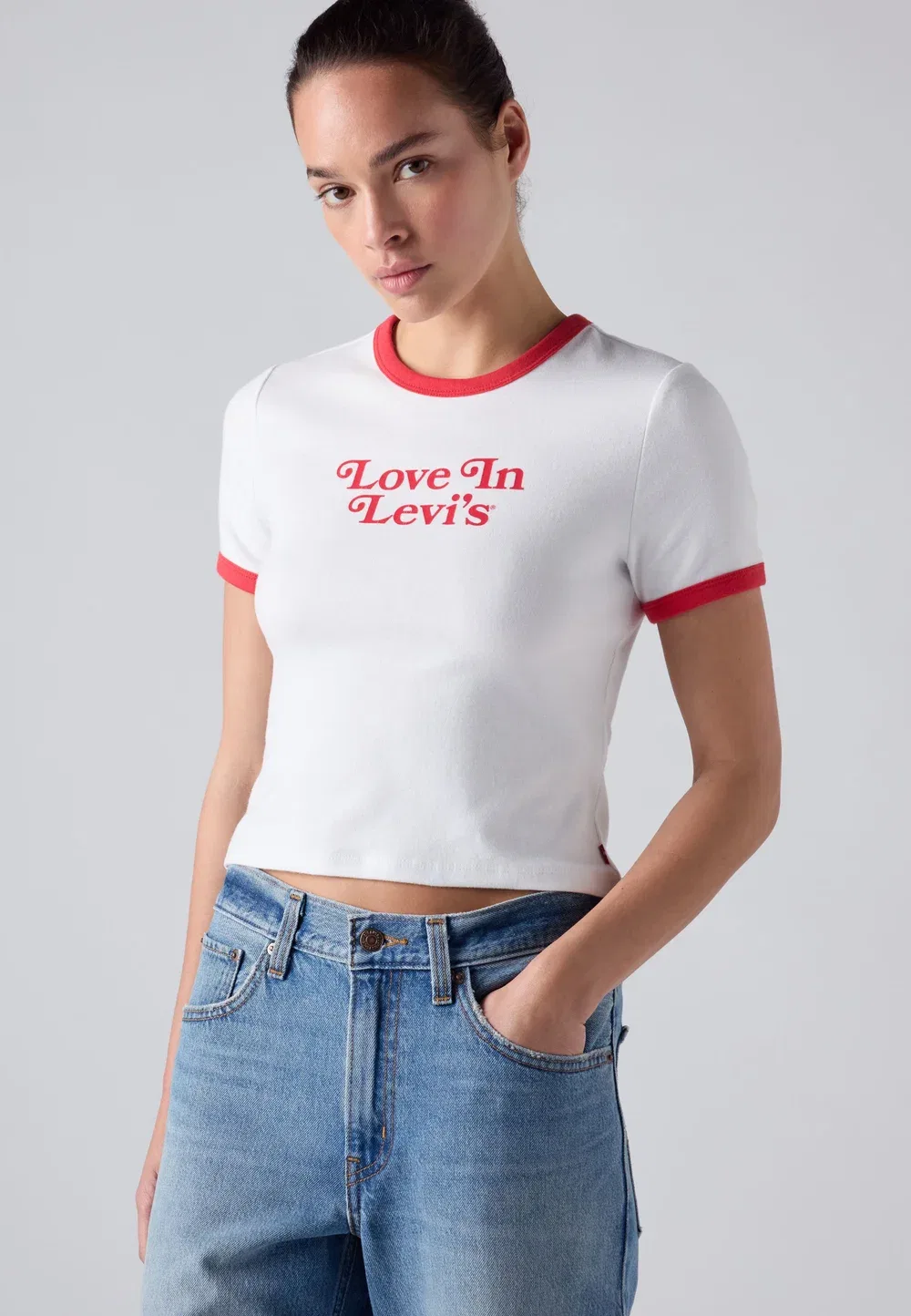 Хейз - футболка с принтом Levi'S, Love In Levi'S Bright White / True Red
