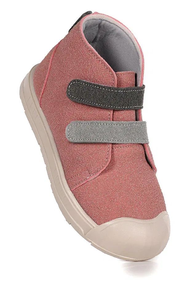 Детские ботинки для девочек на липучках Mufasa Kiko Kids, Powder - Gray
