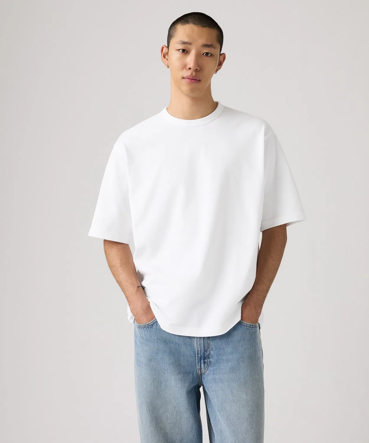 Мужская футболка с коротким рукавом Levi's Heavyweight Loose, Белый