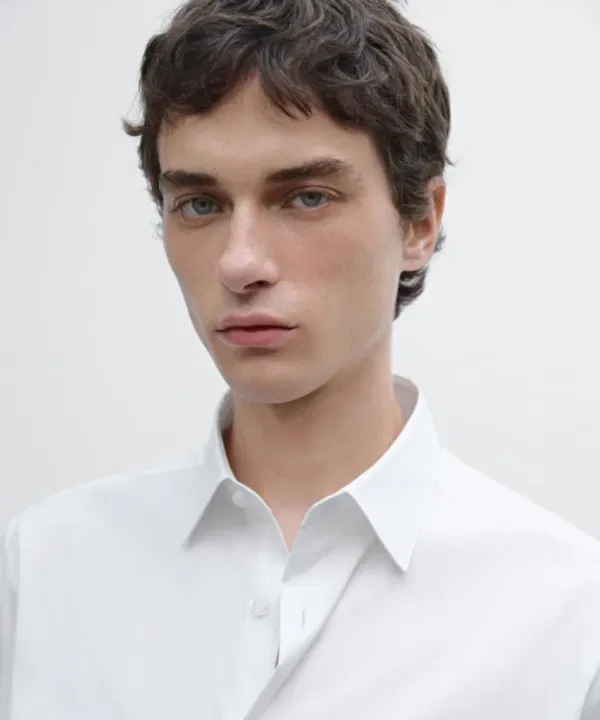 Рубашка слинфит стретч Massimo Dutti — фото 3