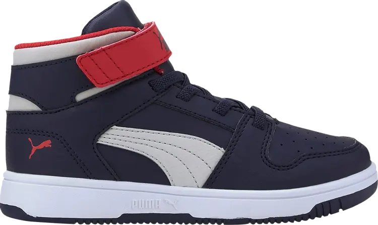 

Кроссовки Puma Rebound LayUp Little Kid Peacoat High Risk Red, синий